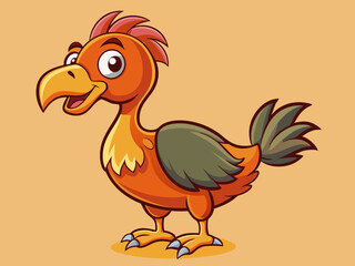Dessin d’oiseau dodo de dessin animé © VectorVibe