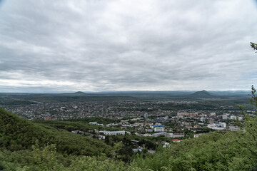 Naklejka premium view from the top of mountain