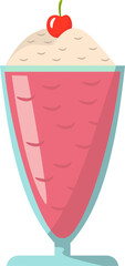 ice cream in a glass