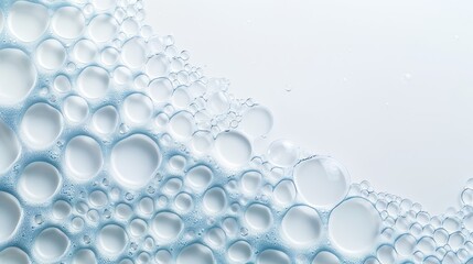 The image is a close up of a blurry, colorful, and abstract pattern of bubbles