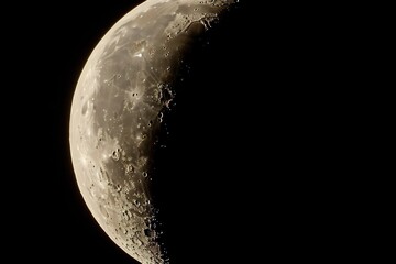 An image inviting us to enter a moonlit reverie under the night sky, where the moon's gentle glow creates a magical atmosphere of contemplatio