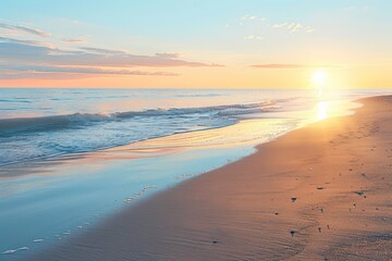 Obraz premium sunset on the beach