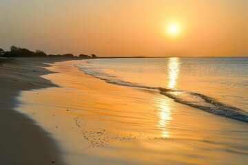 Fototapeta premium sunset on the beach