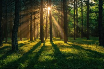 Fototapeta premium morning in the forest