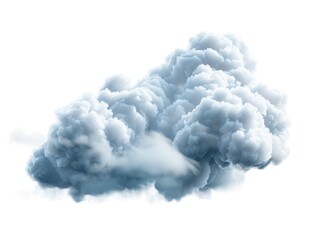 A vast blue sky filled with fluffy, heavy rain clouds.