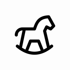 horse toy fun icon sign
