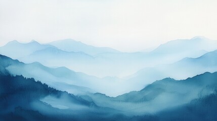 Fototapeta premium Misty Mountain Layers