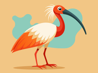 Dessin d’animaux d’oiseaux ibis Cartoon