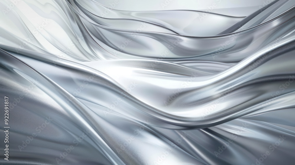 Wall mural Abstract Silver Fabric Texture