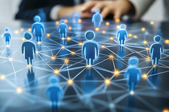 Global network. Blockchain. 3D illustration. Neural networks and artificial intelligence. Abstract