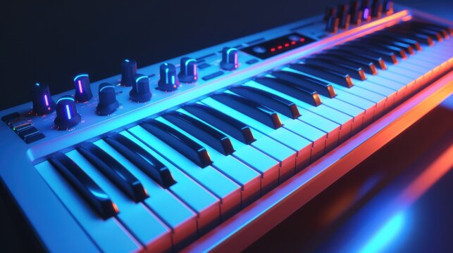 Synthesizer, a musical instrument used to produce a wide range of electronic sounds