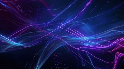 Fototapeta premium Abstract Neon Lines