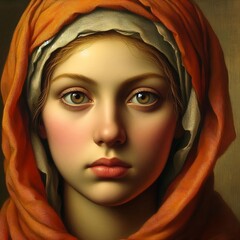 Naklejka premium portrait of a woman