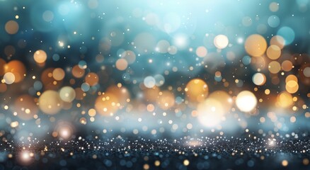 Colorful Bokeh Lights Creating a Dreamy Atmosphere at Night