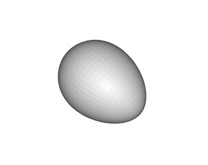 3d illustration of egg