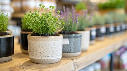 Fresh Herbs and Vegetables Displayed at a Farmers Market in Late Summer