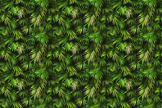 areca palm seamless texture pattern. background for cloth