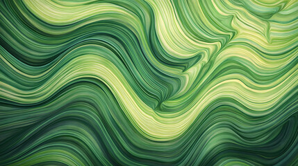 Verdant Flow: Abstract Organic Green Lines as Wallpaper Background
