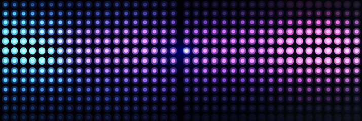 purple and blue abstract round dot background With glowing dots