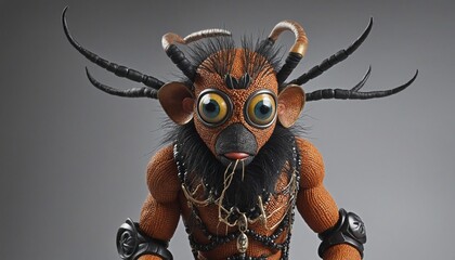 Naklejka premium Anansi the Trickster - African Folklore Creature - Illustration
