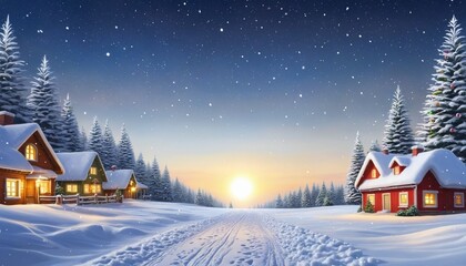 Fototapeta premium Christmas background illustration 