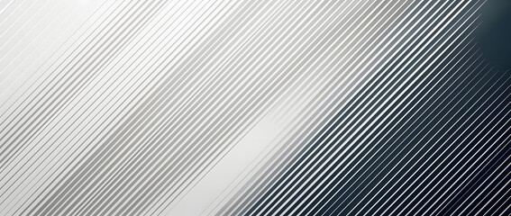 Obraz premium Abstract thin diagonal lines background. Slanted parallel white and grey stripes wallpaper. Vector geometric tech template texture for banner, poster, presentation, brochure, print, flyer, card, cover