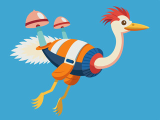 Autruche Jet pack

