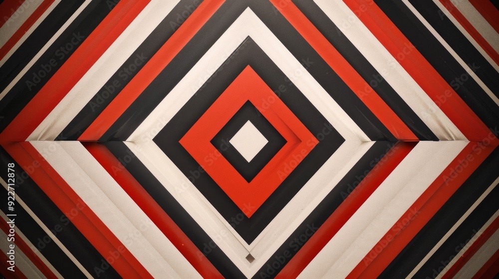 Poster geometric graphic art with bold patterns and precise symmetry, showcasing modern design aesthetics