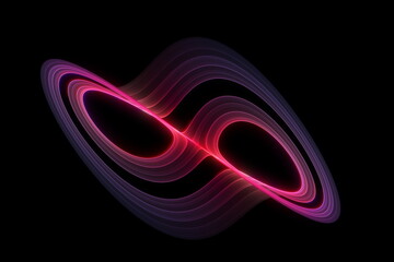 Beautiful cosmic infinity glowing flows - abstract shapes background