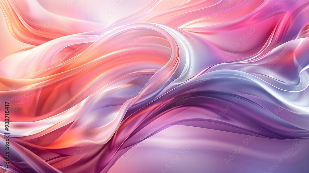Poster abstract background with smooth shapes