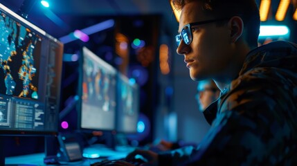 Programmers testing and debugging applications, demonstrating hands-on problem-solving and quality assurance