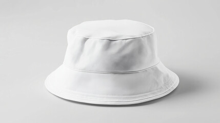 Plain white bucket hat mockup