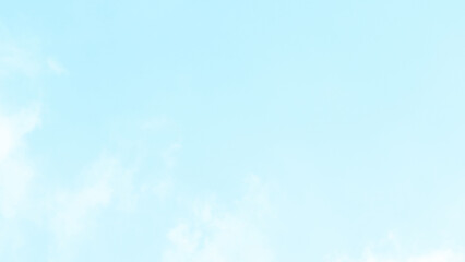 Blue sky pastel with white fluffy cloud. Cloudscape background. Beautiful soft smoot nature light sky in the morning.