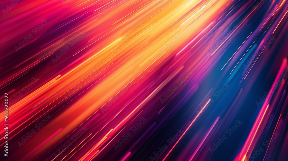 Poster vibrant speed motion background with gradient lines