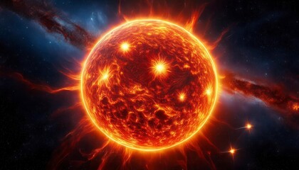 Global warming ecological climate crisis concept with burning world globe in flames. Generated image
