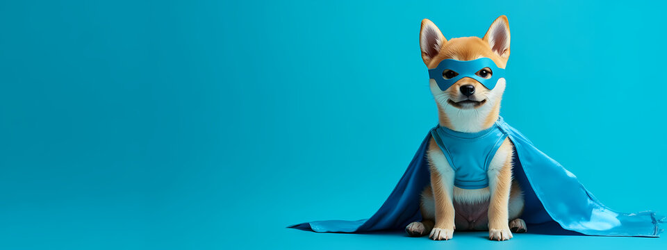 Heroic Shiba Ready for Action