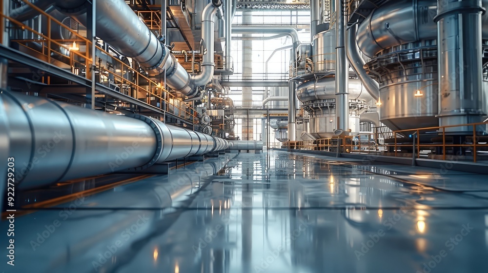 Fototapete A predictive maintenance in industrial settings. contributing to overall efficiency and productivity. Generative AI.