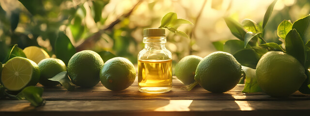 Serene Lime Essential Oil Scene