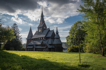historic wooden church in the harz mountains