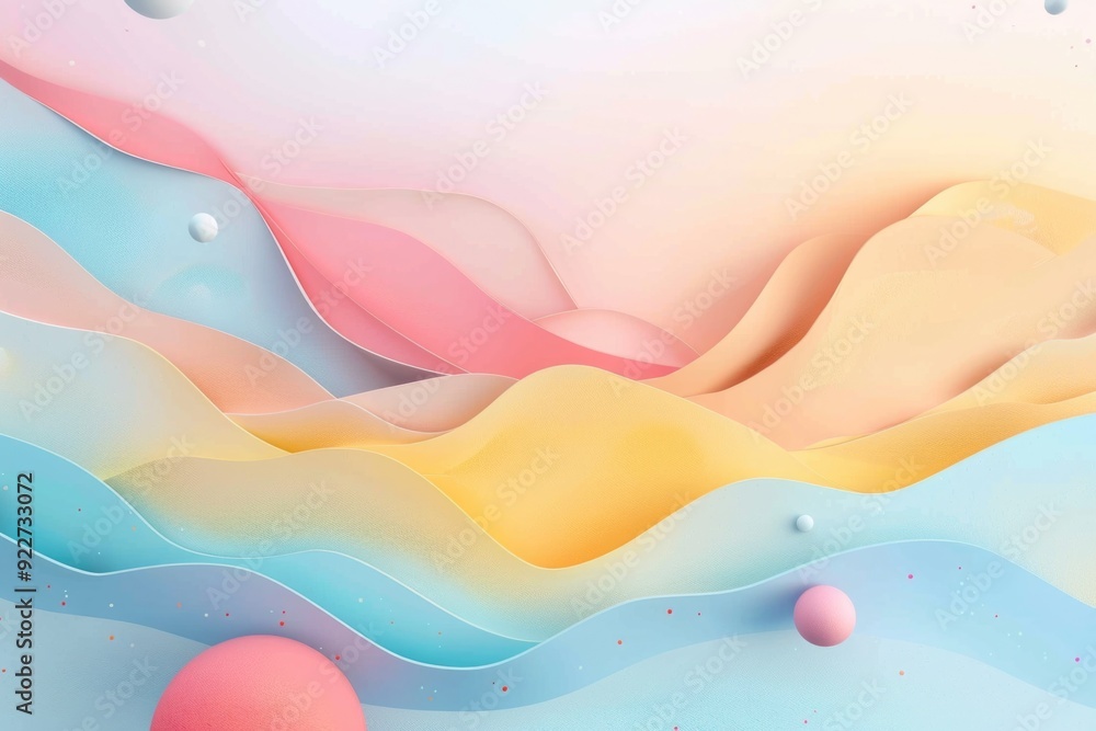 Aufkleber a vibrant abstract background featuring various shapes