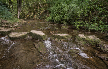 passage route over a little german river