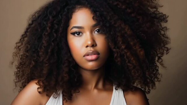 Sexy plus size woman posing