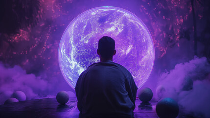 A man who controls all the powers of the world.