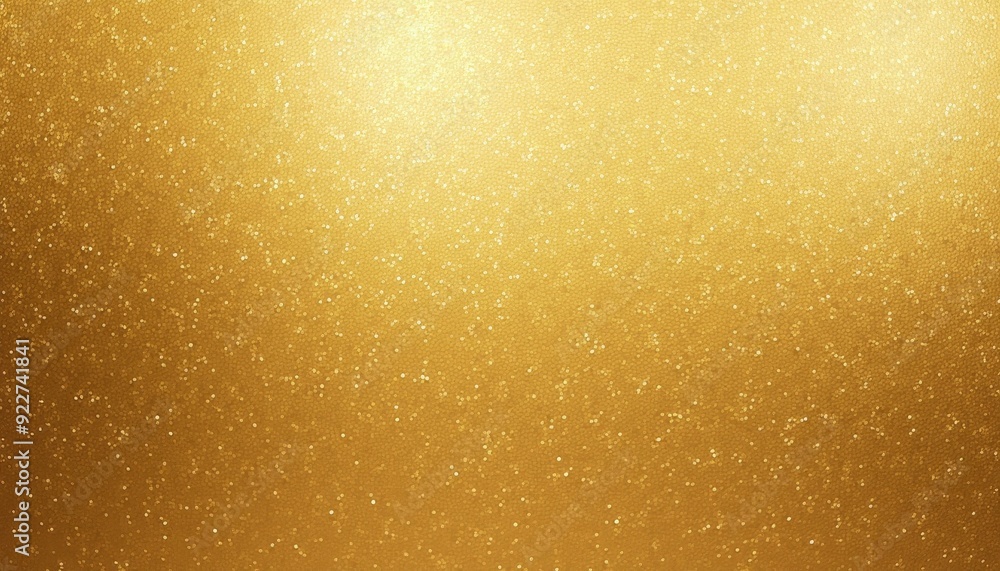Poster glittering golden texture with a shimmering effect, creating a luxurious and festive mood.