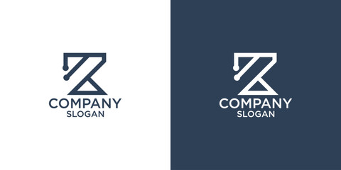 letter k abstract monogram logo vector design