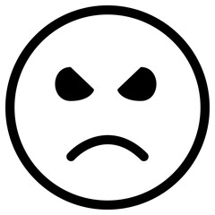 angry face icon