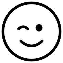 winking  smiley face icon