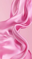 Obraz premium Elegant Draped Silk and Flowing Charmeuse: A Conceptual Design for Women's Day, Breast Cancer Awareness, Mother's Day, and Valentine's Day.