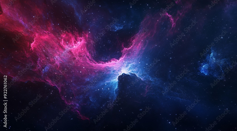 Aufkleber this is truly a breathtaking view of a cosmic nebula, showcasing an array of vibrant colors in the d