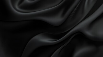 Obraz premium Elegant Black Silk Texture